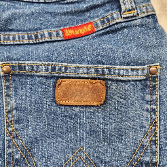 Vintage Wrangler Jeans Womens 3 Juniors Blue Mid Rise Slim Straight Leg Western - Picture 5 of 12